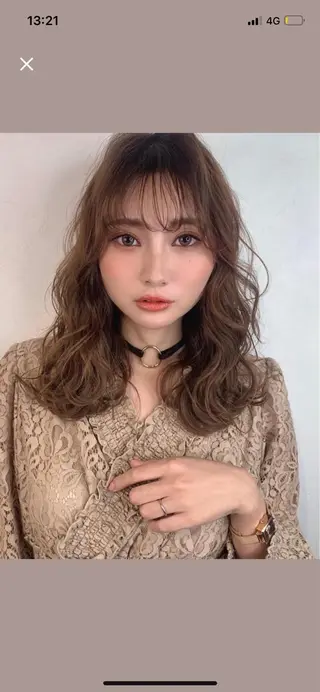 セミロング カラー 渋谷/ハッシュ レイヤーカット/会田のヘアスタイル