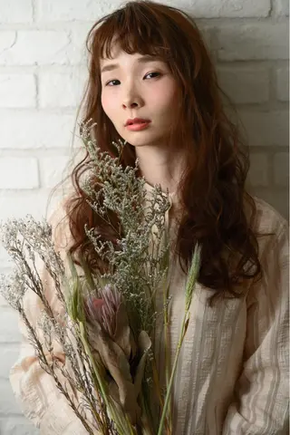 ロング ヘアアレンジ merc. 福田茜のヘアスタイル