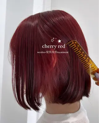 ショート カラー 愛結 暖色カラー🎀🩰のヘアスタイル