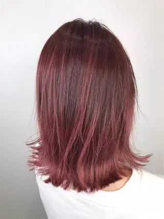 セミロング カラー Lien 深井店のヘアスタイル