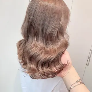 セミロング カラー ✨透明感、艶髪ヘア✨ 韓国ヘア特化💖のヘアスタイル