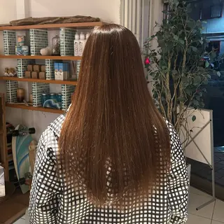 ロング カラー さくら/ メンズパーマモデルのヘアスタイル