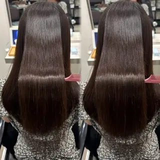 ロング 髪質改善ストレート /暖色カラー🎀🪞のヘアスタイル