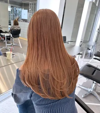 ロング カラー cinq所属・ハイトーンカラー/ sorane♥️のヘアスタイル