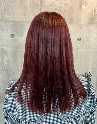 ロング カラー レイヤー/韓国 ハイトーン興津史弥のヘアスタイル