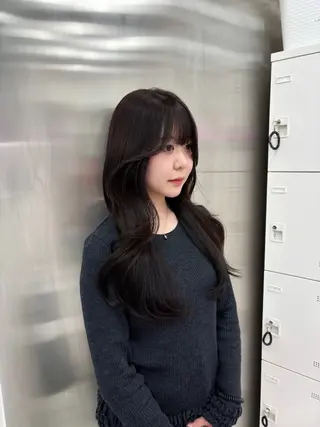 ロング カラー 表参道ハッシュカット レイヤー/リノンのヘアスタイル