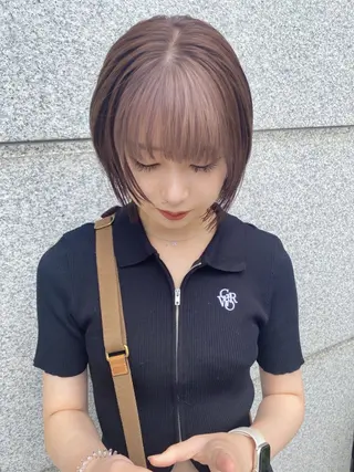 ショート 広島/ボブ/レイヤー 🌿‬wakabaのヘアスタイル