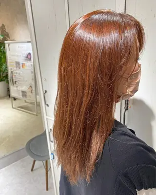 カラー 縮毛矯正とレイヤー /杉村凜汰郎のヘアスタイル