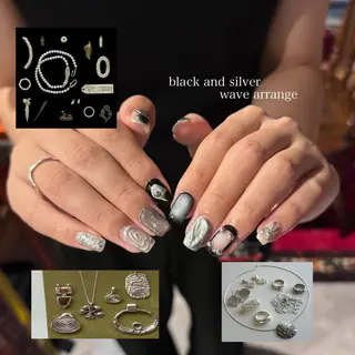 ショート nail space wave所属・nail space waveのネイルデザイン