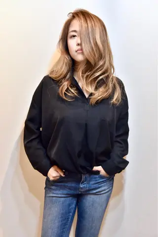 ロング カラー hair resort terrasse所属・長尾 圭のヘアスタイル
