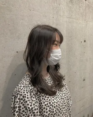 セミロング は まべのヘアスタイル