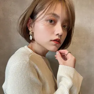 ショート カラー ヘアアレンジ 韓国モテhair🍑 momoのヘアスタイル