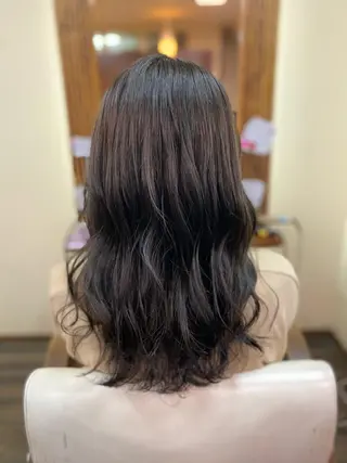 セミロング カラー ヘアアレンジ 加藤 瑠美のヘアスタイル