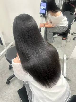 ロング mina/暖色カラー 🥀韓国風カット🥀のヘアスタイル