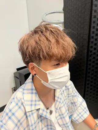 ショート カラー メンズ 【似合わせカラー】 西口嶺河のヘアスタイル