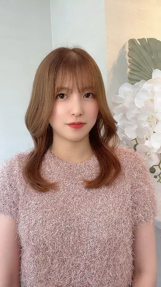 ミディアム mono.所属・南茨/ヘッドスパ /カット/momoのヘアスタイル