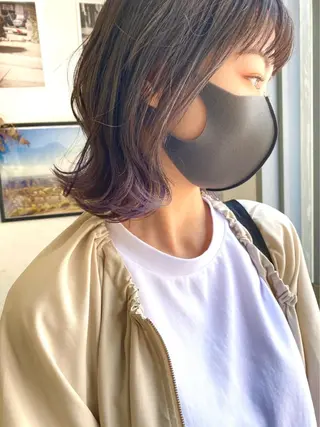 カラー ダメージレスブリーチ /艶髪/横須賀智也のヘアスタイル