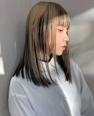 カラー arte KAORU /カットモデル募集のヘアスタイル