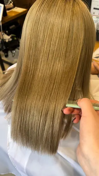 ミディアム カラー パーマ アンククロス渋谷【ANKH CROSS】所属・韓国ヘア┊︎レイヤー ┊︎haruka🌙のヘアスタイル