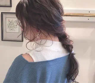 セミロング ヘアアレンジ Takagi Nanamiのヘアスタイル