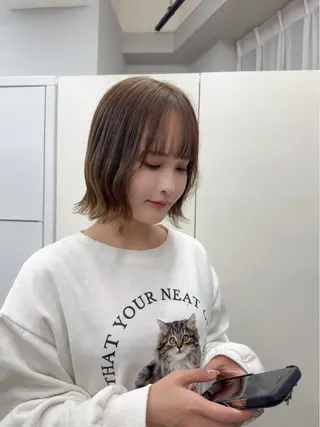 ミディアム 門野 優羽のヘアスタイル