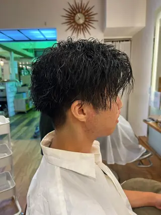 ショート パーマ メンズ 湘南のパーマ職人 🔥清水琉葵🔥のヘアスタイル