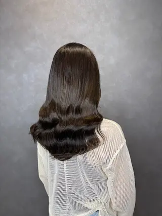 セミロング 大西 ひなたのヘアスタイル