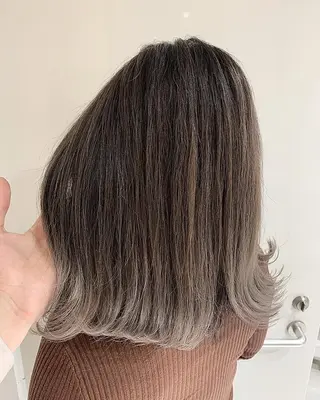 ミディアム カラー ヘアアレンジ 髪質改善land千葉所属・阿部 圭悟のヘアスタイル