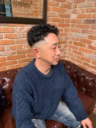 パーマ メンズ 小野 友誠のヘアスタイル