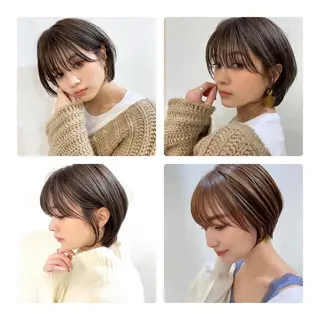 ショート ｜透明感｜レイヤー｜ カラー｜大石晴也🦋のヘアスタイル