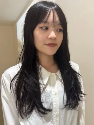 ロング riko*.+ﾟ 韓国風パーマのヘアスタイル