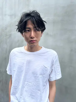 ショート パーマ メンズ メンズパーマ ジンのヘアスタイル