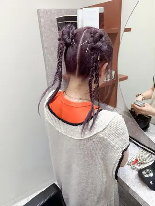 ロング カラー ヘアアレンジ autre所属・大久保 ひでなりのヘアスタイル