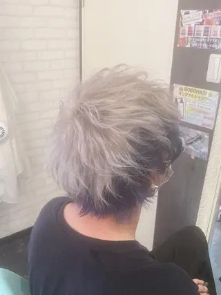 ショート カラー ヘアアレンジ メンズ Kimura Shinyaのヘアスタイル