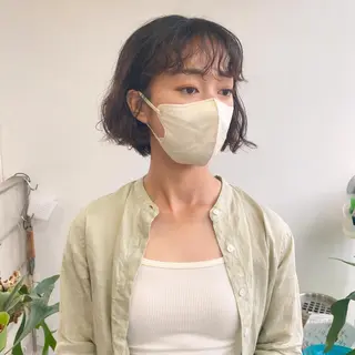 ショート パーマ 中屋恵美🎨 Designカラーのヘアスタイル