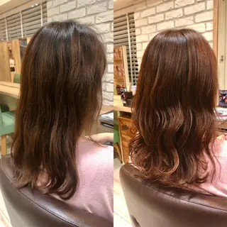 セミロング カラー 清水 有実子のヘアスタイル