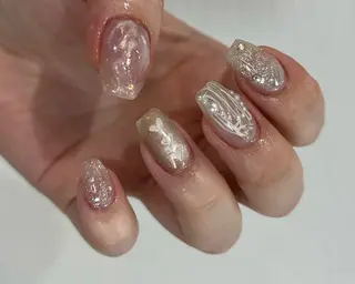 ネイル Ray. ちゅるん系ニュアンスのネイルデザイン