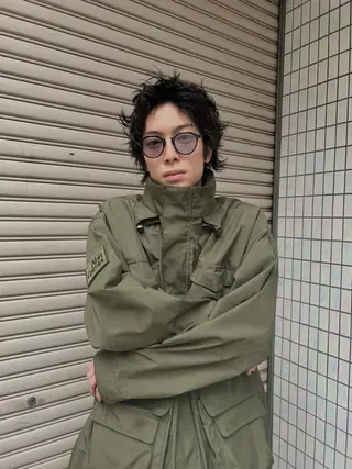 ショート カラー パーマ メンズ スパイキーショート/ メンズヘア/hugeのヘアスタイル