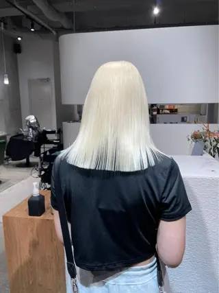 ミディアム カラー ヘアアレンジ MONIQA所属・🐲RYUKI メンズブリーチのヘアスタイル