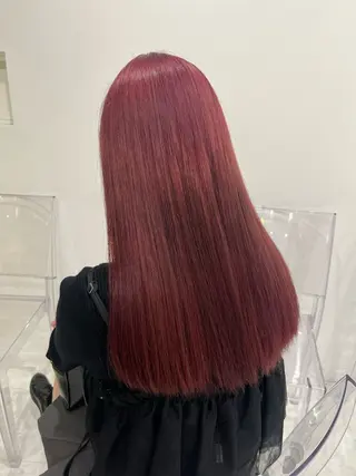 ロング カラー ヘアアレンジ 中韓🇰🇷暖色🖤 レイヤー🌙らいるのヘアスタイル