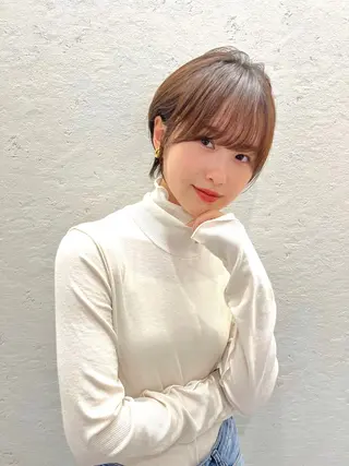 ショート カラー BLENDby happiness所属・KAORU/絹髪 /髪質改善/奈良のヘアスタイル