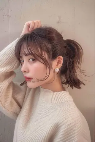 ミディアム カラー 【丁寧な施術】 似合せカラーYUTOのヘアスタイル