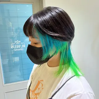 ミディアム カラー RUBEUS【ルベウス】所属・✨艶々カラー🎨 杉本賢人のヘアスタイル