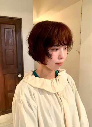 ショート パーマ room3小出 奈央子のヘアスタイル
