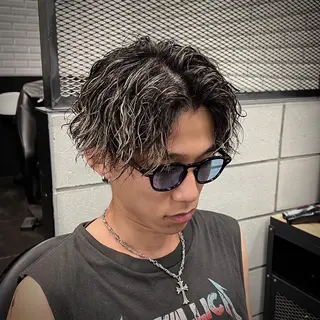 メンズ メンズ特化/パーマ/ メッシュ/竜成のヘアスタイル