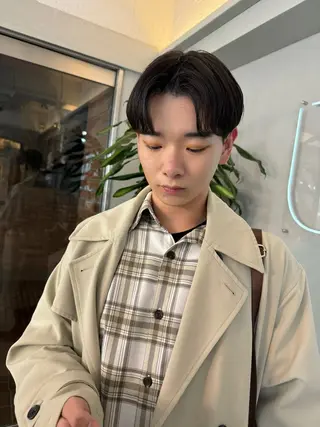 パーマ メンズ je suis heureuse所属・ハイライトカラー 🌀ゆい❣️のヘアスタイル