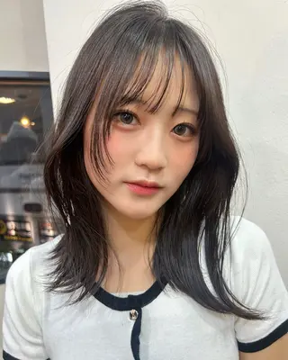 ミディアム 透明感カラー🫧 🎀美帆のヘアスタイル