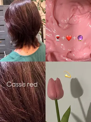 カラー 💎たにもと りおな🍬のヘアスタイル