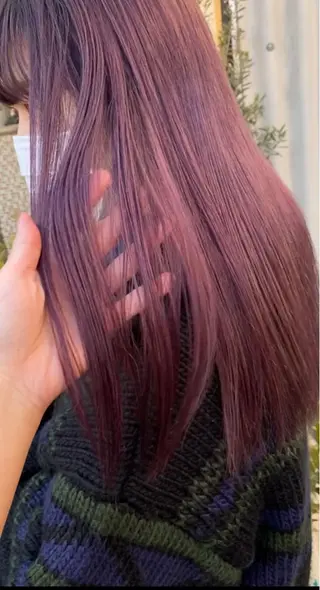 ロング カラー 中村 友香のヘアスタイル