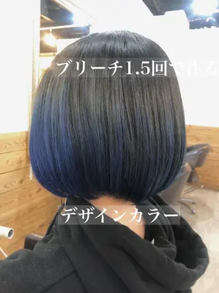 ショート カラー 髪質改善&ブリーチ 伊勢 祐一郎のヘアスタイル